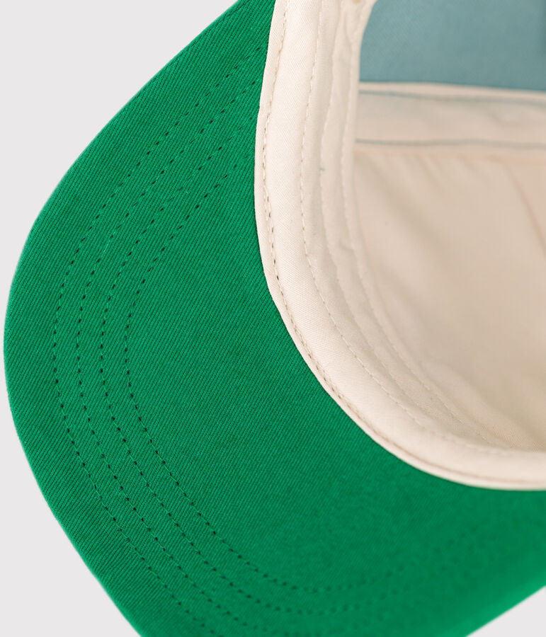 Gorra de algod&oacute;n para beb&eacute; verde/multicolor