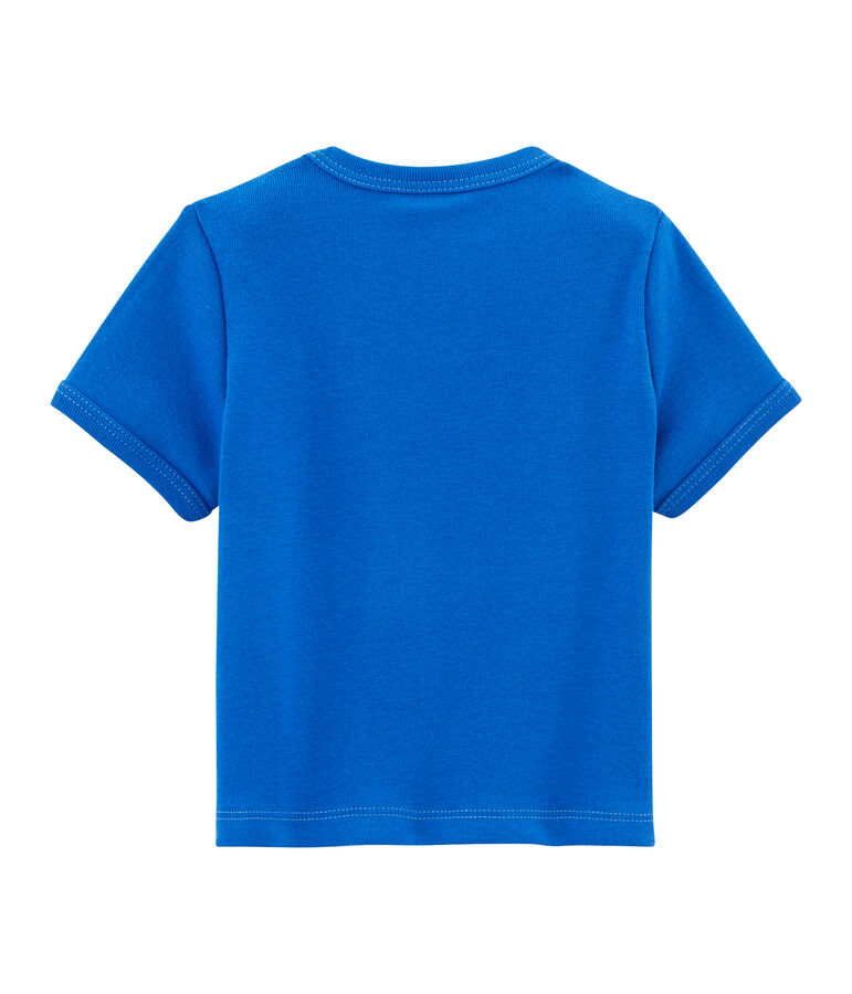 Camiseta lisa para beb&eacute; ni&ntilde;o. azul