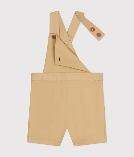 Peto corto de sarga para bebé beige FACILE