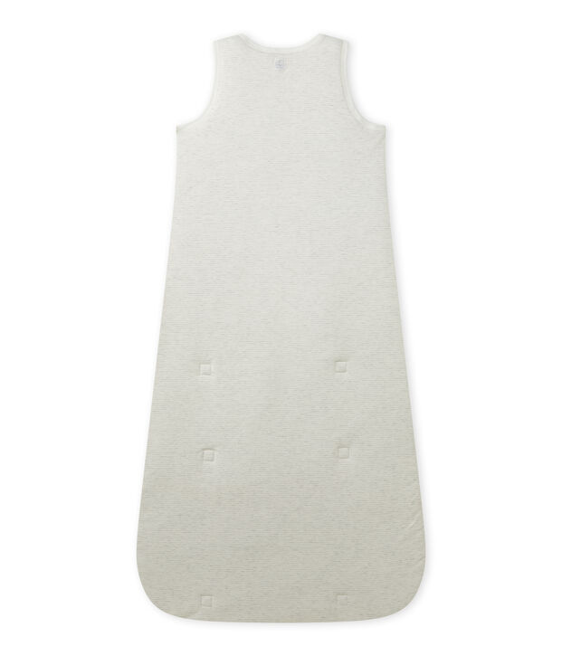 Saco con mangas para beb&eacute; beige/blanco