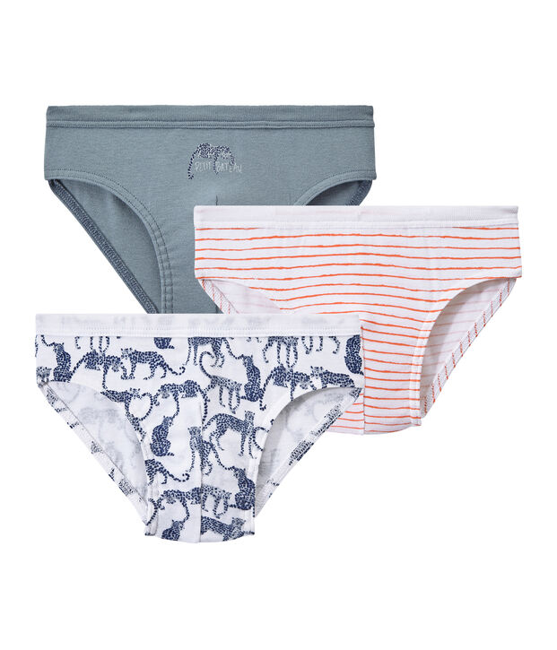 Lote de 3 slips para ni&ntilde;o blanco