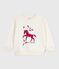 Sudadera infantil de algodón con estampado crudo MILK