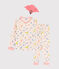 Pijama de disfraz de flamenco rosa para niña de punto rosa FLEUR/blanco MULTICO