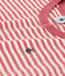 Camiseta de algodón a rayas para niño rosa PAPI/beige AVALANCHE