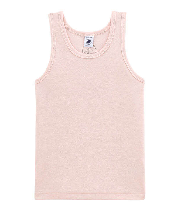 Camiseta sin mangas en lana y algod&oacute;n JOLI