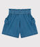 «Shorts» de tejido vaquero orgánico de niña azul DENIM CLAIR CN