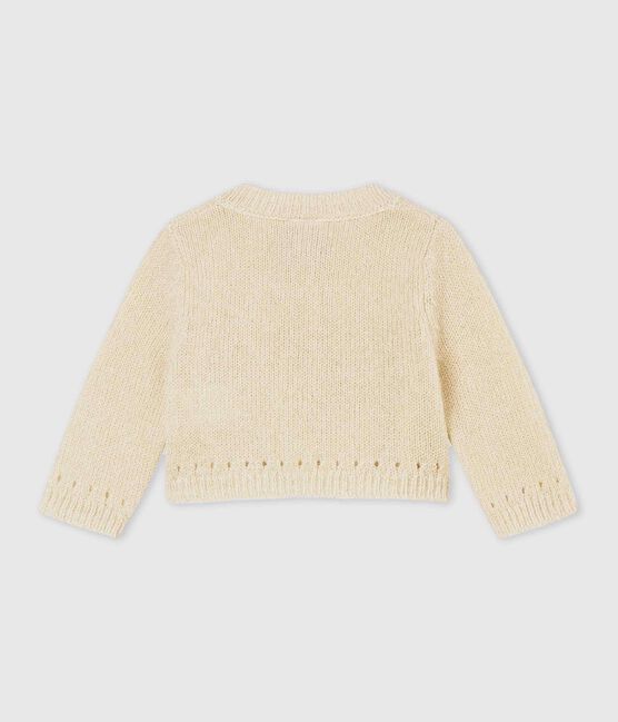 Bolero para bebé niña brillantes blanco MARSHMALLOW/amarillo DORE