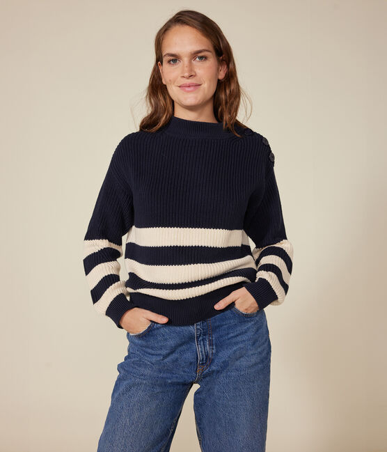 Jersey de algodón para mujer azul SMOKING/ AVALANCHE