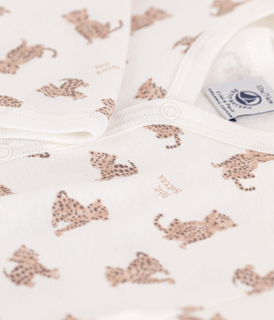 Pelele de algodón estampado blanco MARSHMALLOW/blanco MULTICO