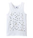 Camiseta sin mangas con motivo dorado para niña