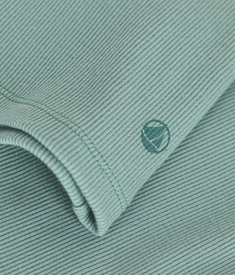 Camiseta Iconique de cuello vuelto de punto 2x2 para mujer verde