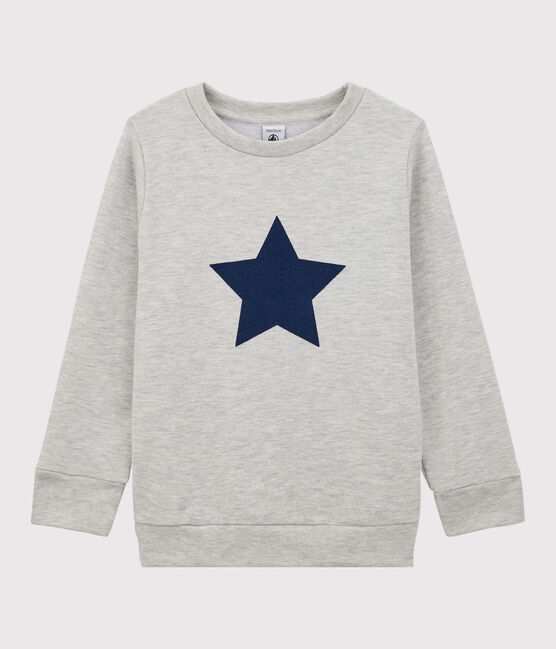Sudadera de muletón de niña/niño gris BELUGA/azul MEDIEVAL