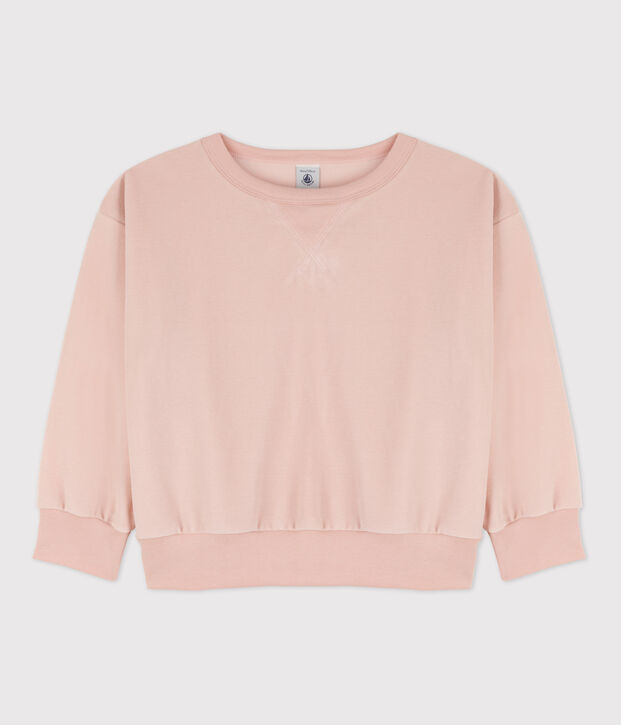 Sudadera de algod&oacute;n de ni&ntilde;a/ni&ntilde;o rosa