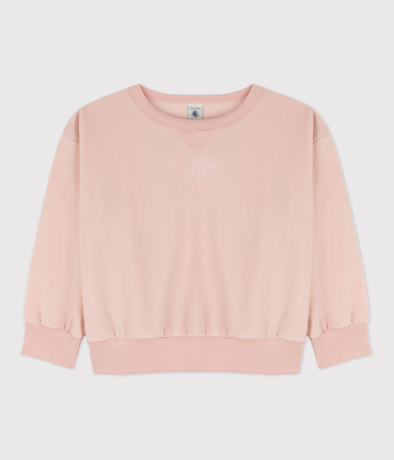 Sudadera de algod&oacute;n de ni&ntilde;a/ni&ntilde;o rosa