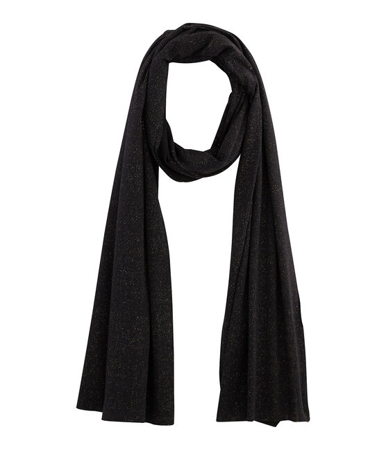 Bufanda brillante para mujer negro NOIR/amarillo OR
