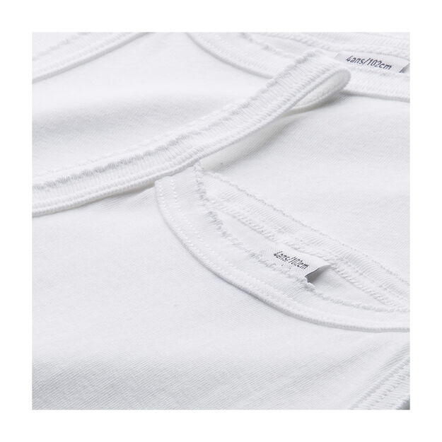 Par de camisas de tirantes para chica blanco