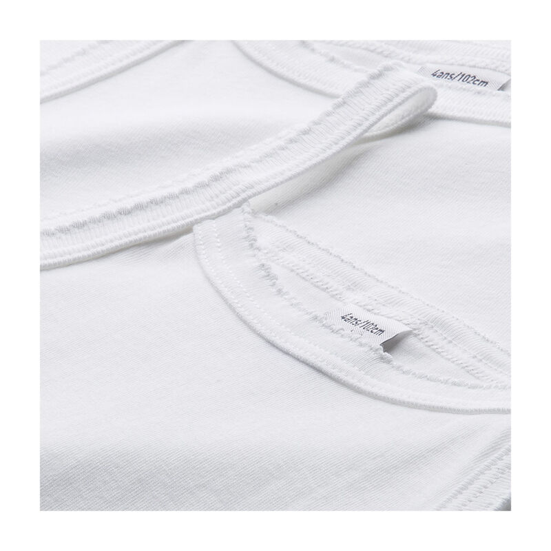 Par de camisas de tirantes para chica blanco