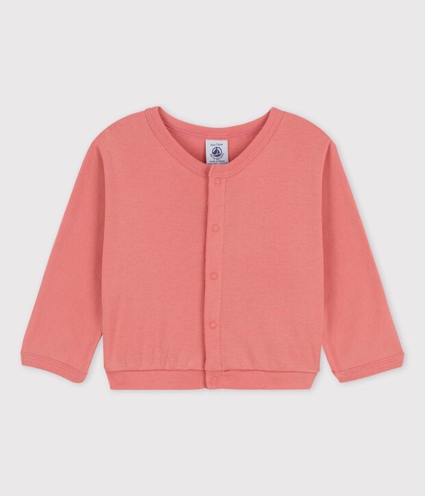 C&aacute;rdigan de algod&oacute;n para beb&eacute; rosa