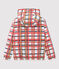 Cortavientos cálido infantil unisex blanco MARSHMALLOW+SIGNAL/rojo MULTICO