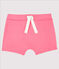 Pantalón corto liso para bebé unisex rosa CUPCAKE