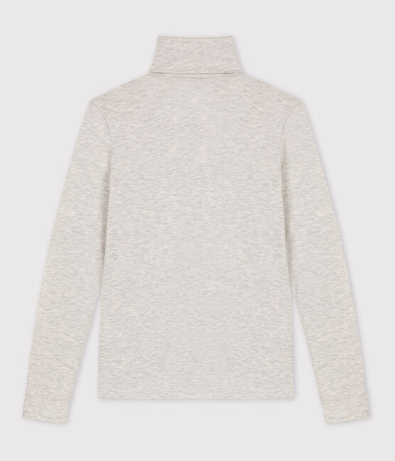 Camiseta L'ICONIQUE abrigada con cuello vuelto para mujer gris BELUGA CHINE