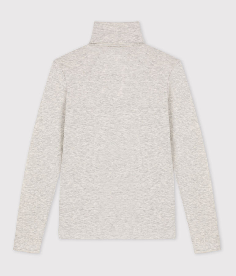 Camiseta L'ICONIQUE abrigada con cuello vuelto para mujer gris