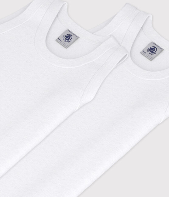Lote de 2 camisetas de tirantes blancas de niño variante 1
