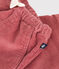 Pantalón de terciopelo para bebé rosa ROSEWOOD