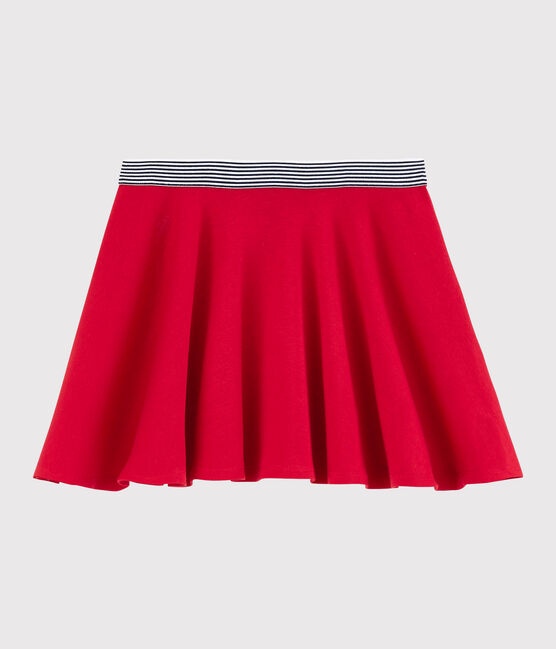 Falda de punto de niña rojo TERKUIT