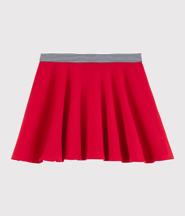Falda de punto de ni&ntilde;a rojo