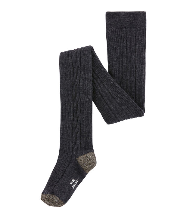 Leotardos para ni&ntilde;a en jersey gris