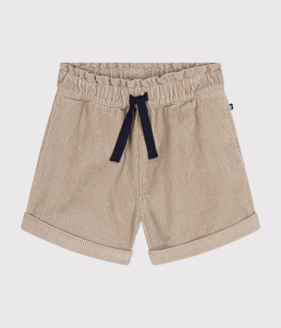 Pantalón corto de pana para niña HUITRE
