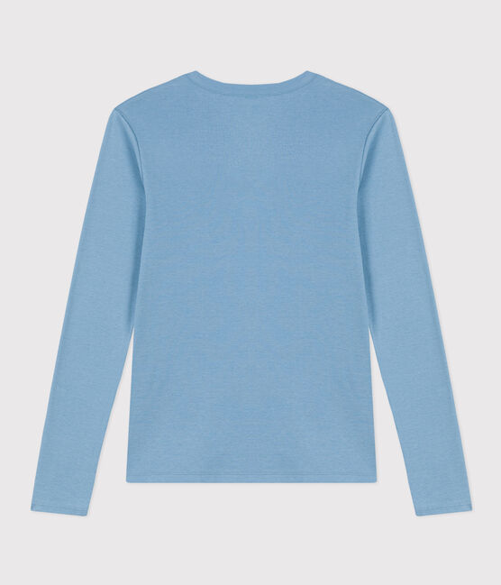 Camiseta L'ICONIQUE de algodón con cuello redondo para mujer azul AZUL