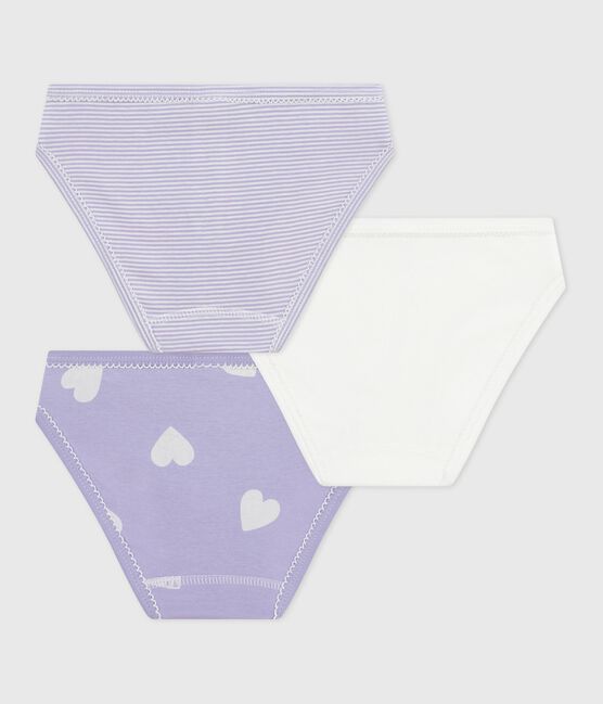 Juego de braguitas infantiles de algodón con estampado de corazones variante 1
