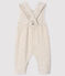 Peto largo para bebé niña beige MONTELIMAR CHINE