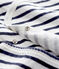 Pijama unisex de bebé en túbico blanco MARSHMALLOW/azul SMOKING