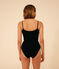 Bodi de algodón y elastano de mujer negro BLACK