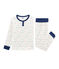 Pijama de felpa con talle alto para niño blanco MARSHMALLOW/blanco MULTICO