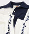 Vestido camisero de mujer Christoph Rumpf x Petit Bateau azul SMOKING/blanco MARSHMALLOW