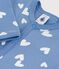Pyjama b&eacute;b&eacute; en coton sans pieds imprim&eacute; c&oelig;urs azul/blanco