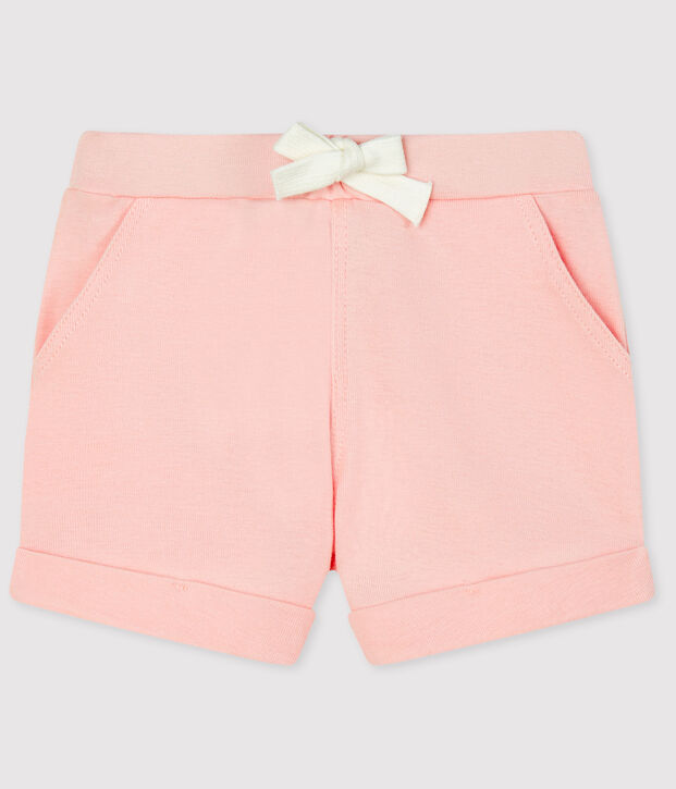 Pantal&oacute;n corto de malla para beb&eacute; ni&ntilde;a - ni&ntilde;o rosa