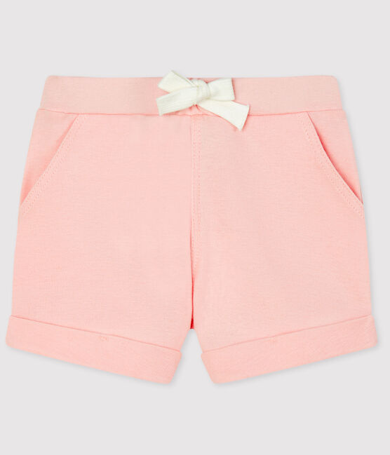 Pantalón corto de malla para bebé niña - niño rosa MINOIS