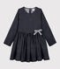 Vestido de manga larga para niña