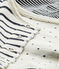 Conjunto de 3 prendas reversibles para bebé beige COQUILLE/azul SMOKING