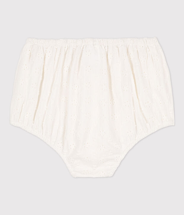 Pololo de bordado ingl&eacute;s para beb&eacute; blanco