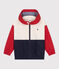 Cortavientos infantil con capucha plegable blanco AVALANCHE/ MULTICO
