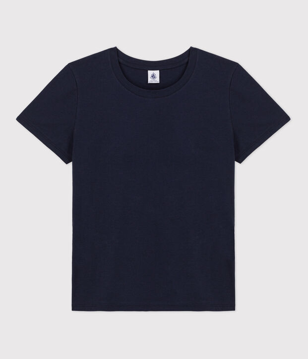 Camiseta RECTA con cuello redondo de algod&oacute;n org&aacute;nico de mujer SMOKING