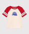 Camiseta estampada de punto para niño rojo AVALANCHE/ AURORA
