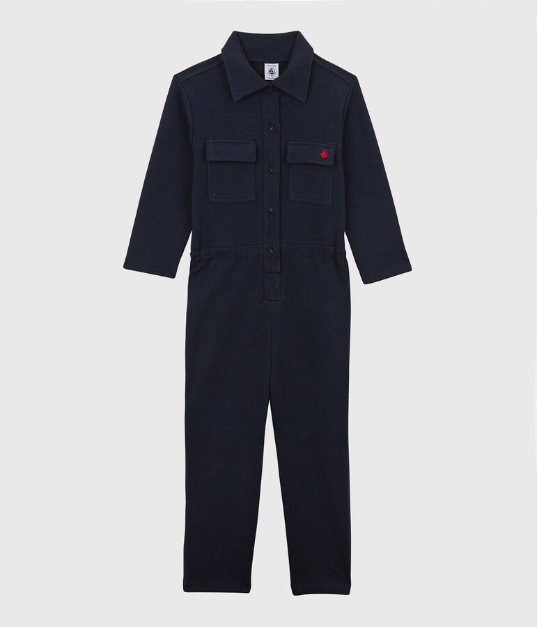 Mono de algod&oacute;n estampado para ni&ntilde;a azul