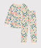 Pijama infantil de felpa cepillada con estampado de bosque blanco AVALANCHE/ MULTICO